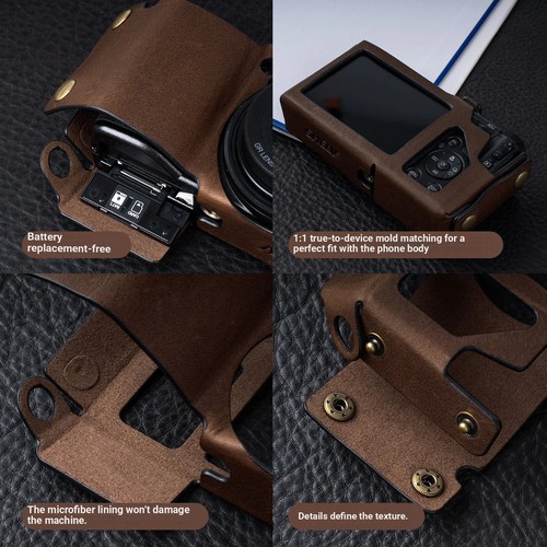 Custodia fotocamera pelle - in,